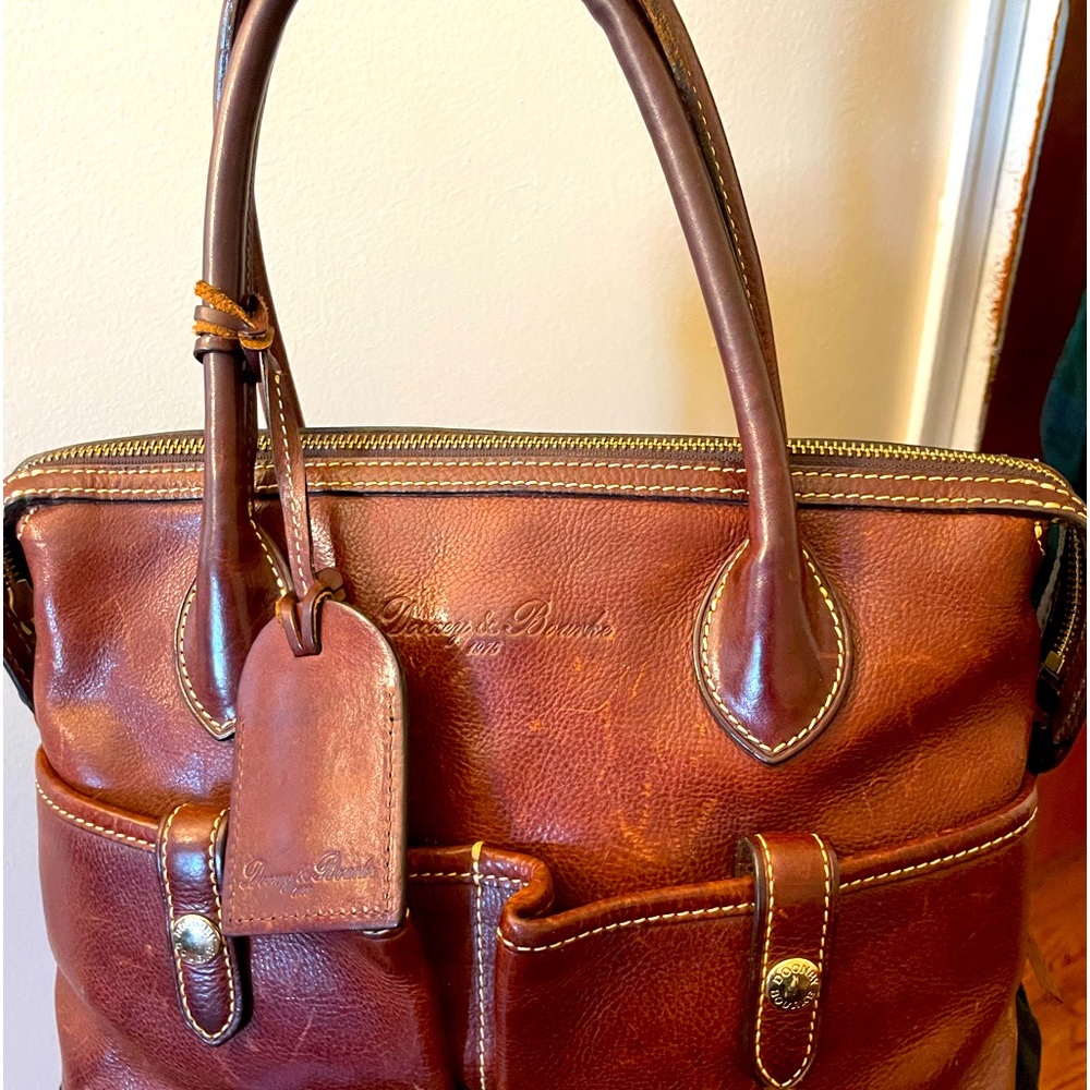 Dooney & Bourke genuine Brown Florentine Vachetta Satchel bag